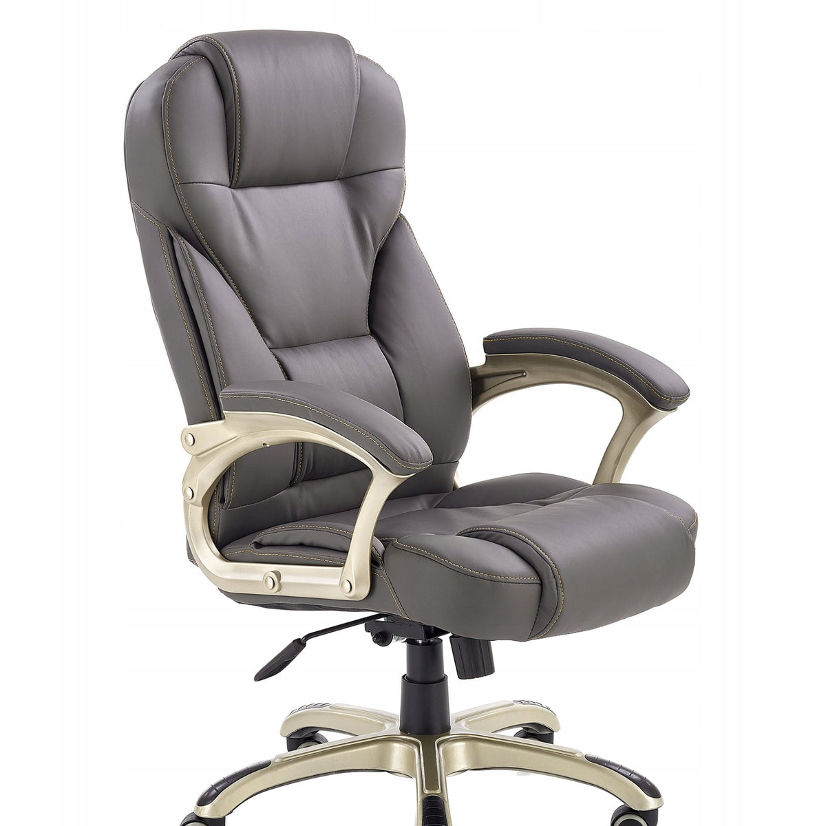 DESMOND SWIVEL CHAIR, ASH, ECO LEATHER Brand Halmar