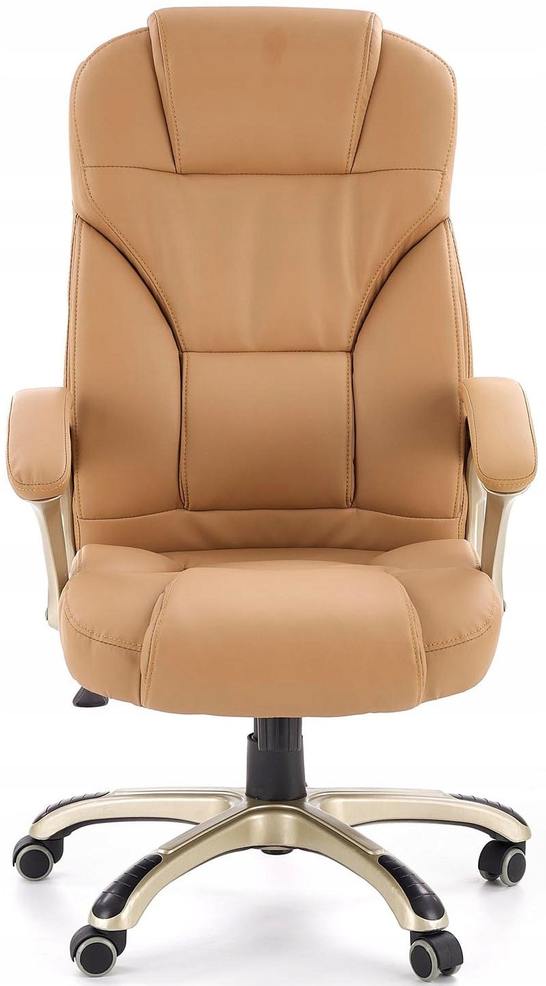 DESMOND Swivel Chair Beige Adjustable Office Comfort Elegance Packaging status original