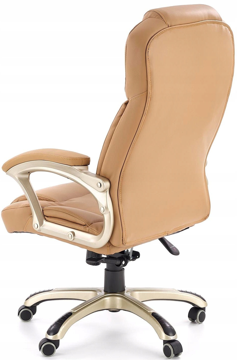 DESMOND Swivel Chair Beige Adjustable Office Comfort Elegance