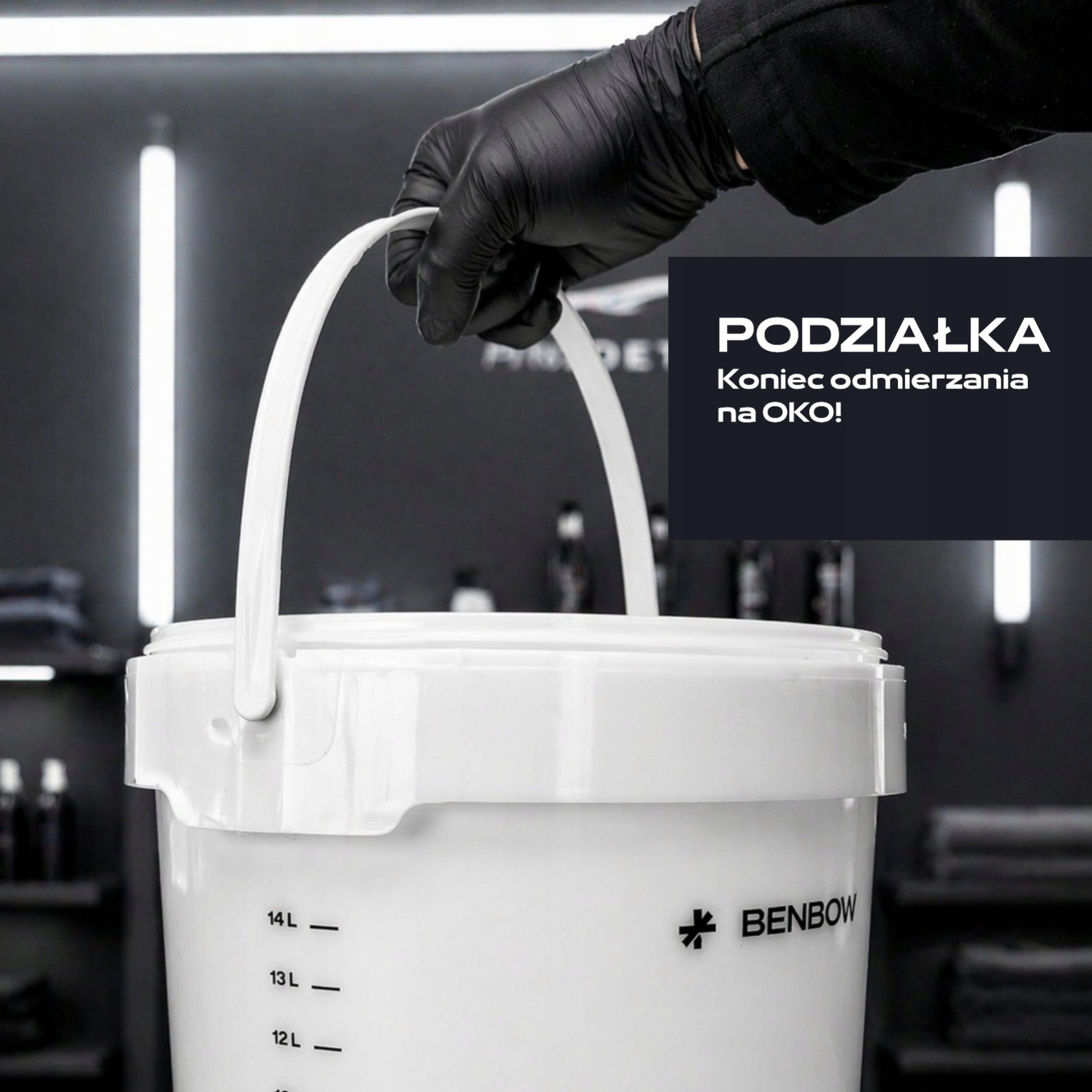DETAILING BUCKET + DIRT SEPARATOR + RIDE BOLD GRADUATED lid! Manufacturer Benbow