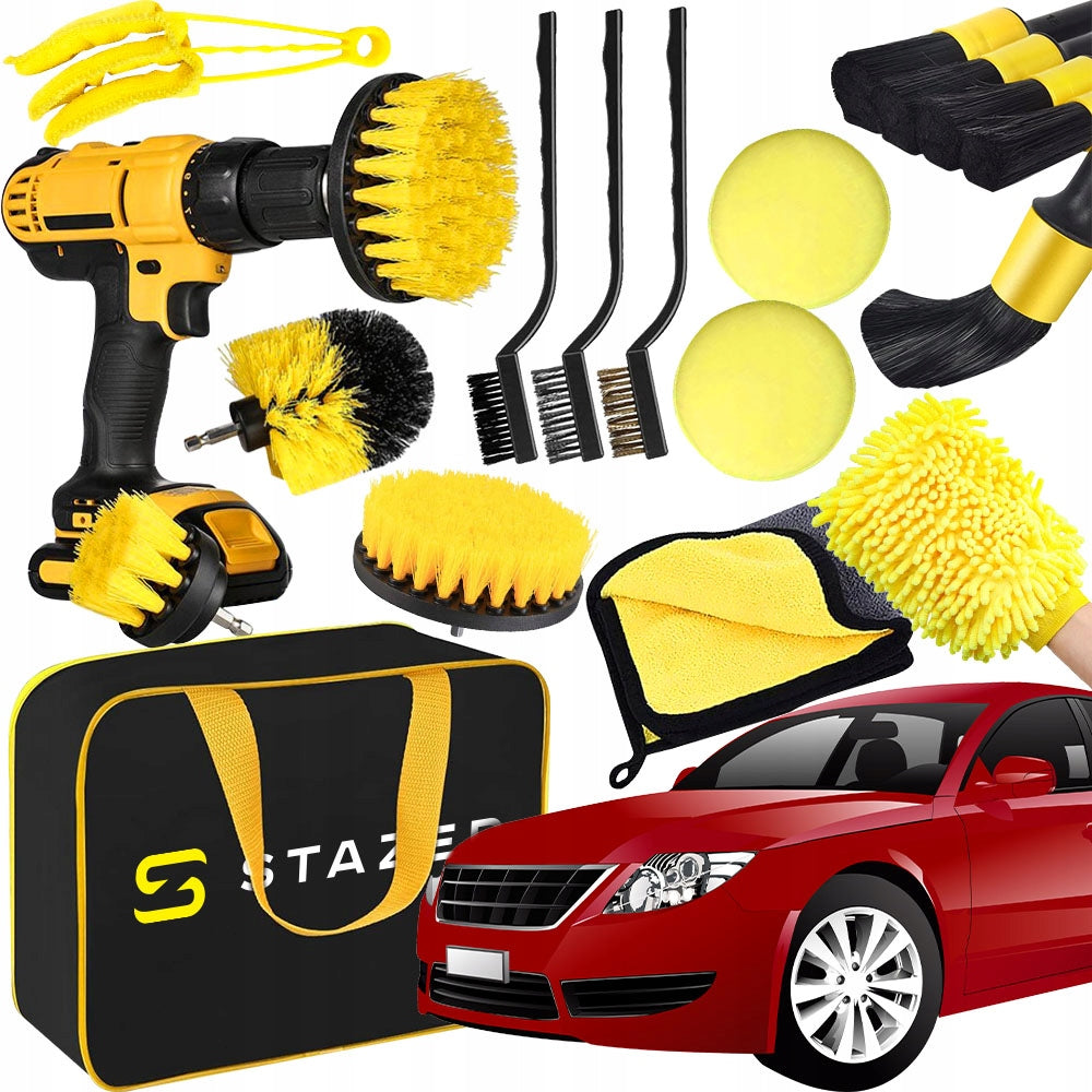 DETAILING KIT FOR CLEANING CAR BRUSH PADS ORGANIZER XXL