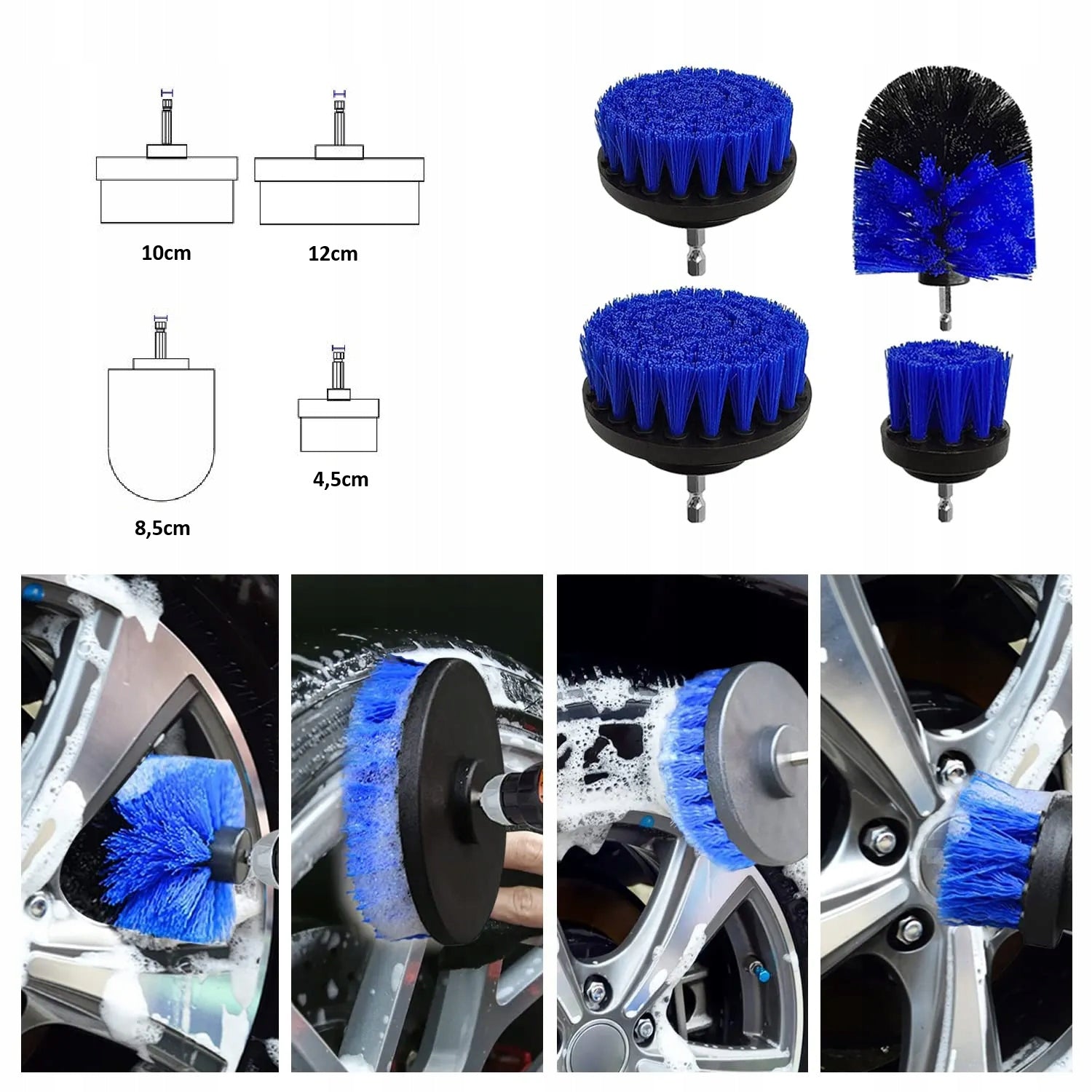 DETAILING SET for car cleaning 21 pieces Brushes Microfiber Brushes Manufacturer no brand