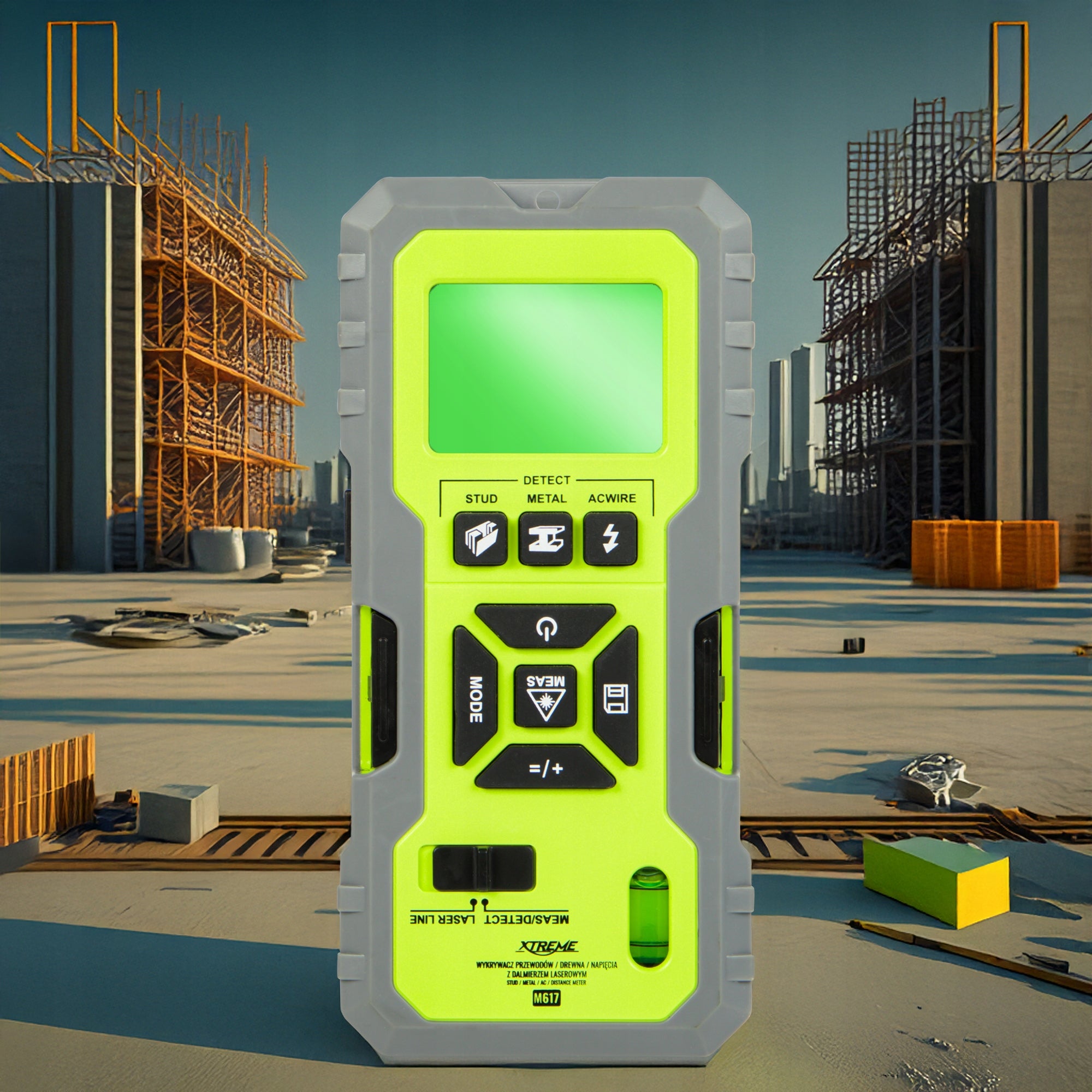 DETECTOR 5IN1 WOOD DETECTOR METAL TENSION WIRES LASER RANGEFINDER EAN (GTIN) 5900804144304
