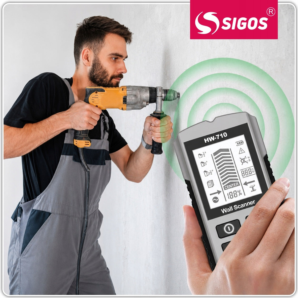 DETECTOR ELECTRICAL WIRING PIPE CABLES METAL WOOD IN THE WALL Packaging status original