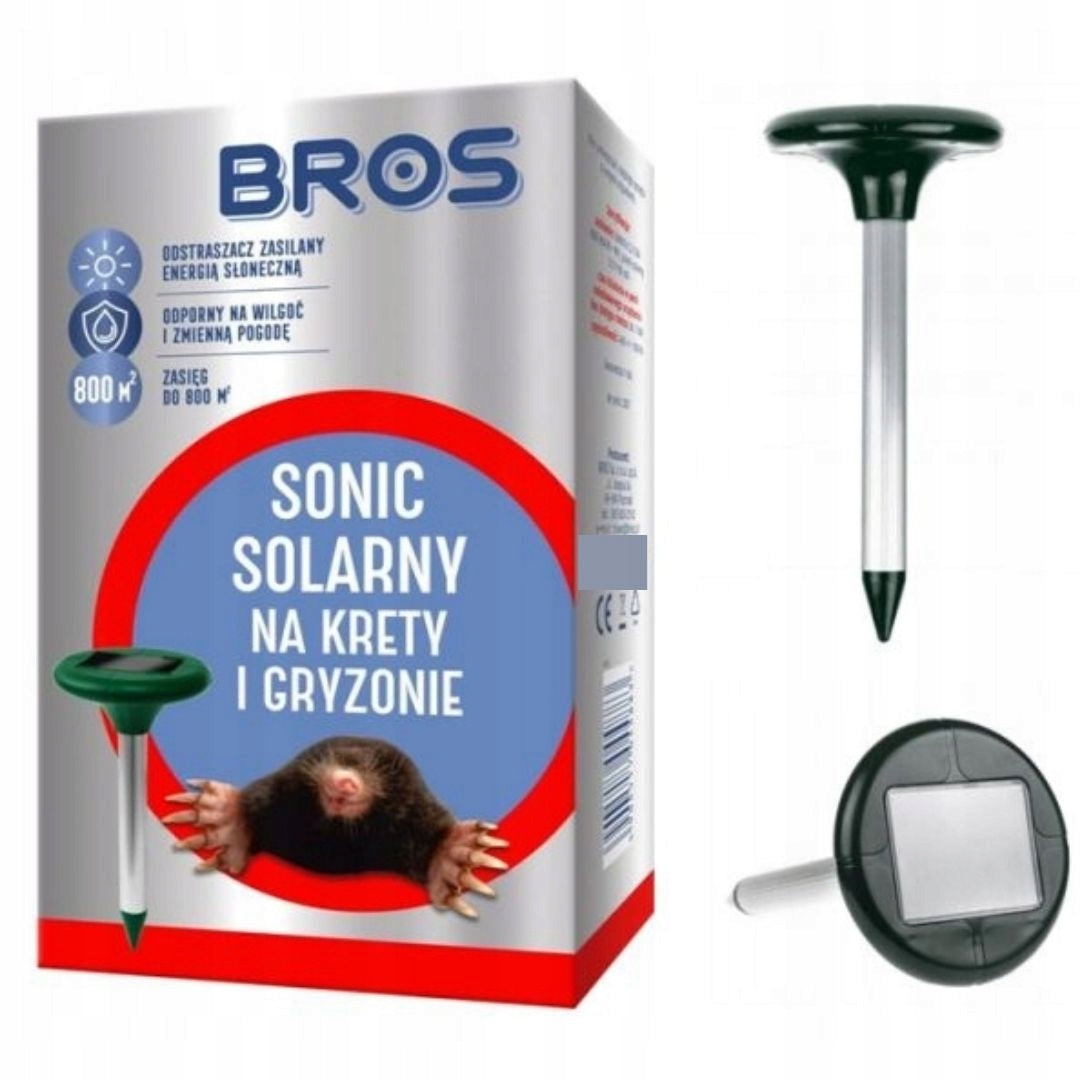 DETERRENT FOR MOLES AND RODENTS SONIC SOLAR BROS