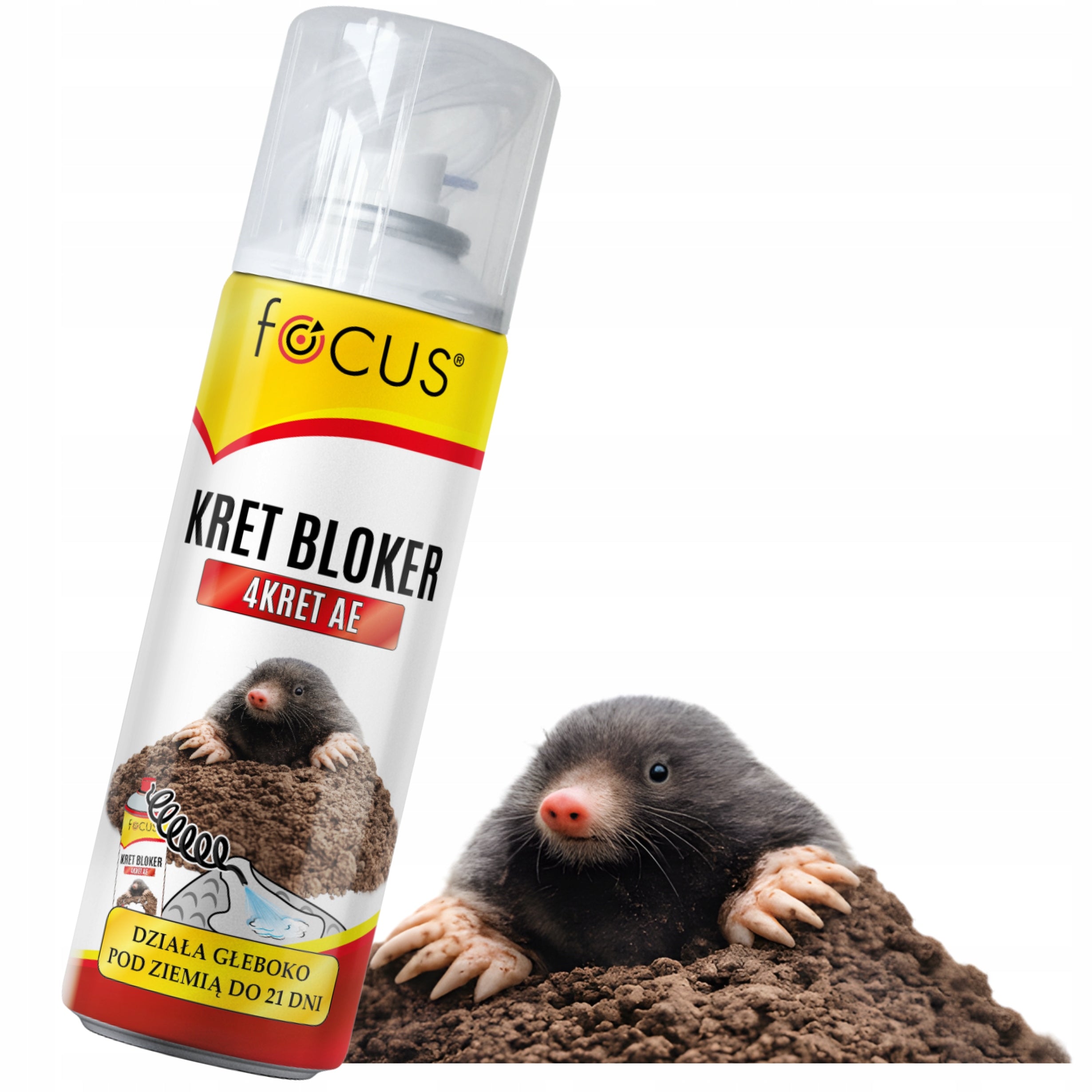 DETERRENT MOLE DETERRENT SPRAY BARRIER 4KRET 250ml + Hose Manufacturer code Środek przeciw kretom