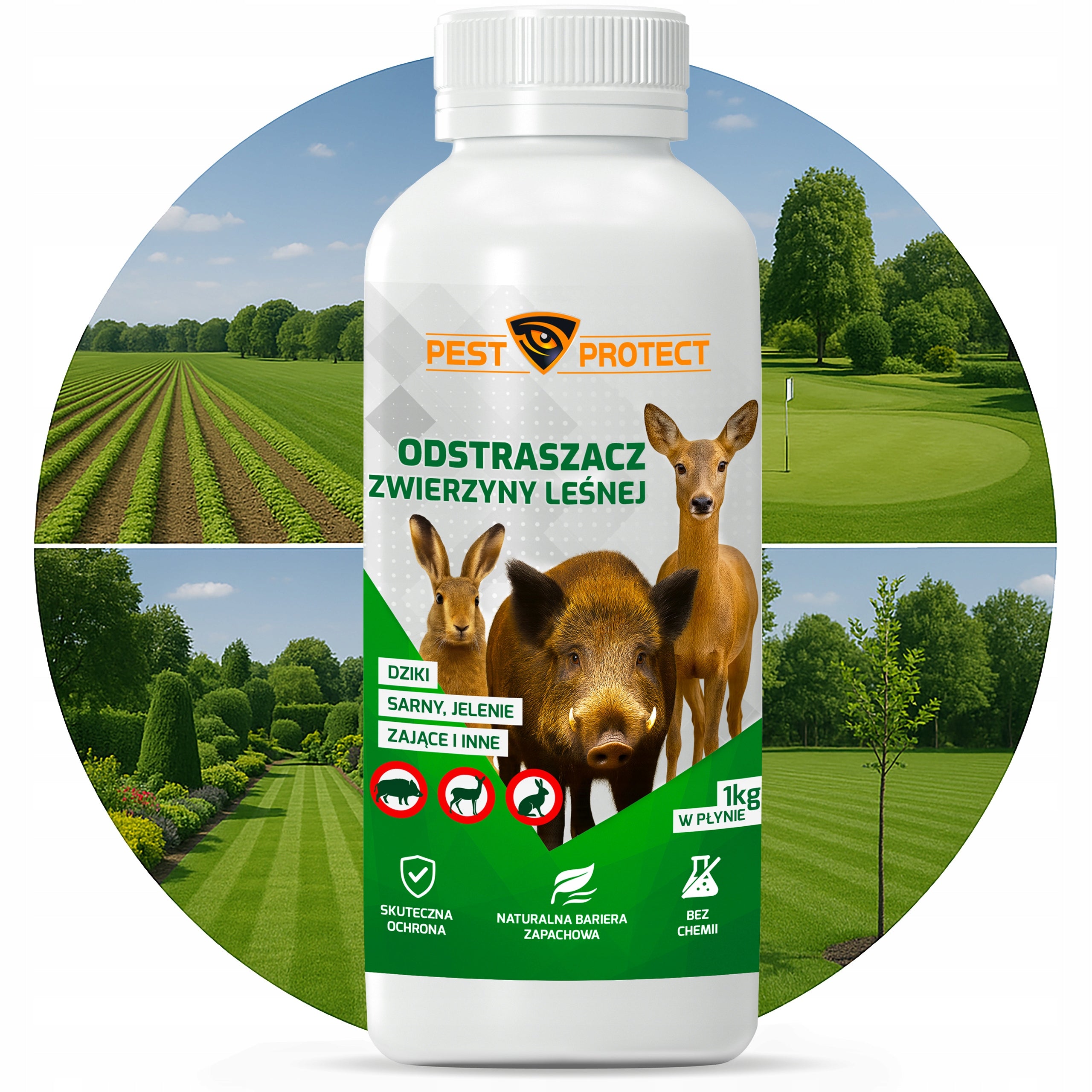 DETERRENT REMEDY FOR WILD ROE DEER HARE LIQUID PEST PROTECT Packaging status original