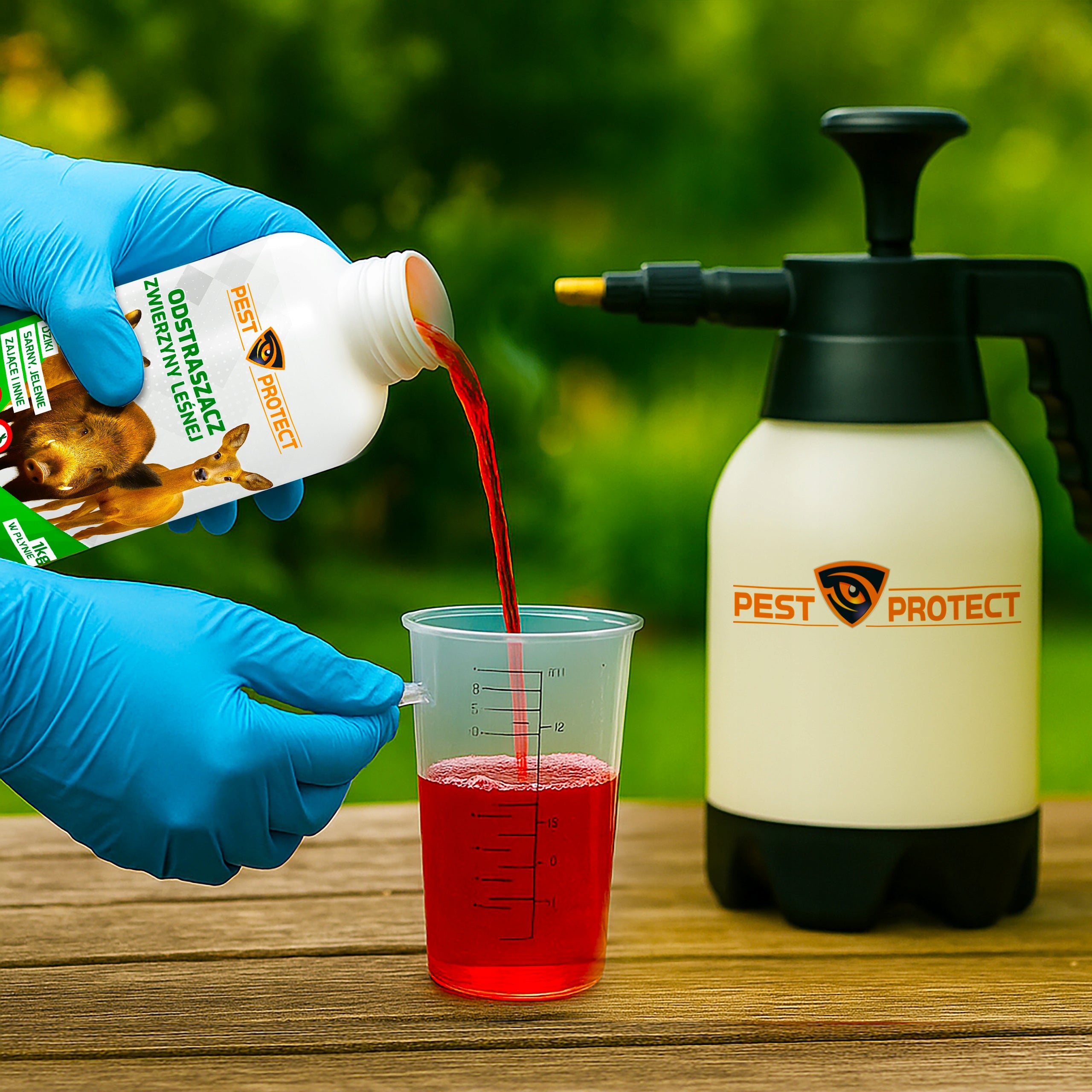 DETERRENT REMEDY FOR WILD ROE DEER HARE LIQUID PEST PROTECT Product weight with unit packaging 1 kg