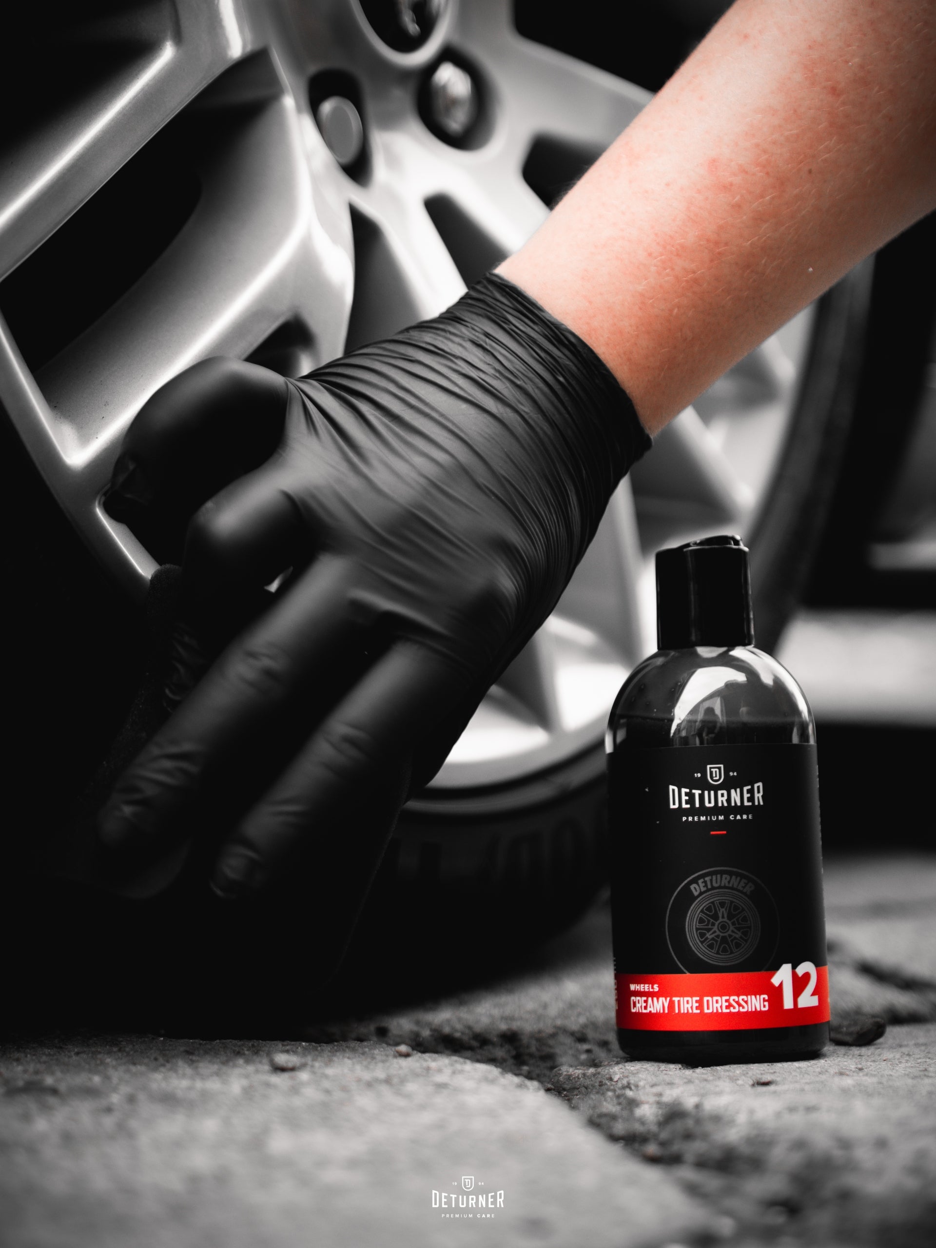 DETURNER CREAMY TIRE DRESSING TIRE BLACK FOR TIRES PLASTICS WITH QUARTZ SIO2 Manufacturer Deturner
