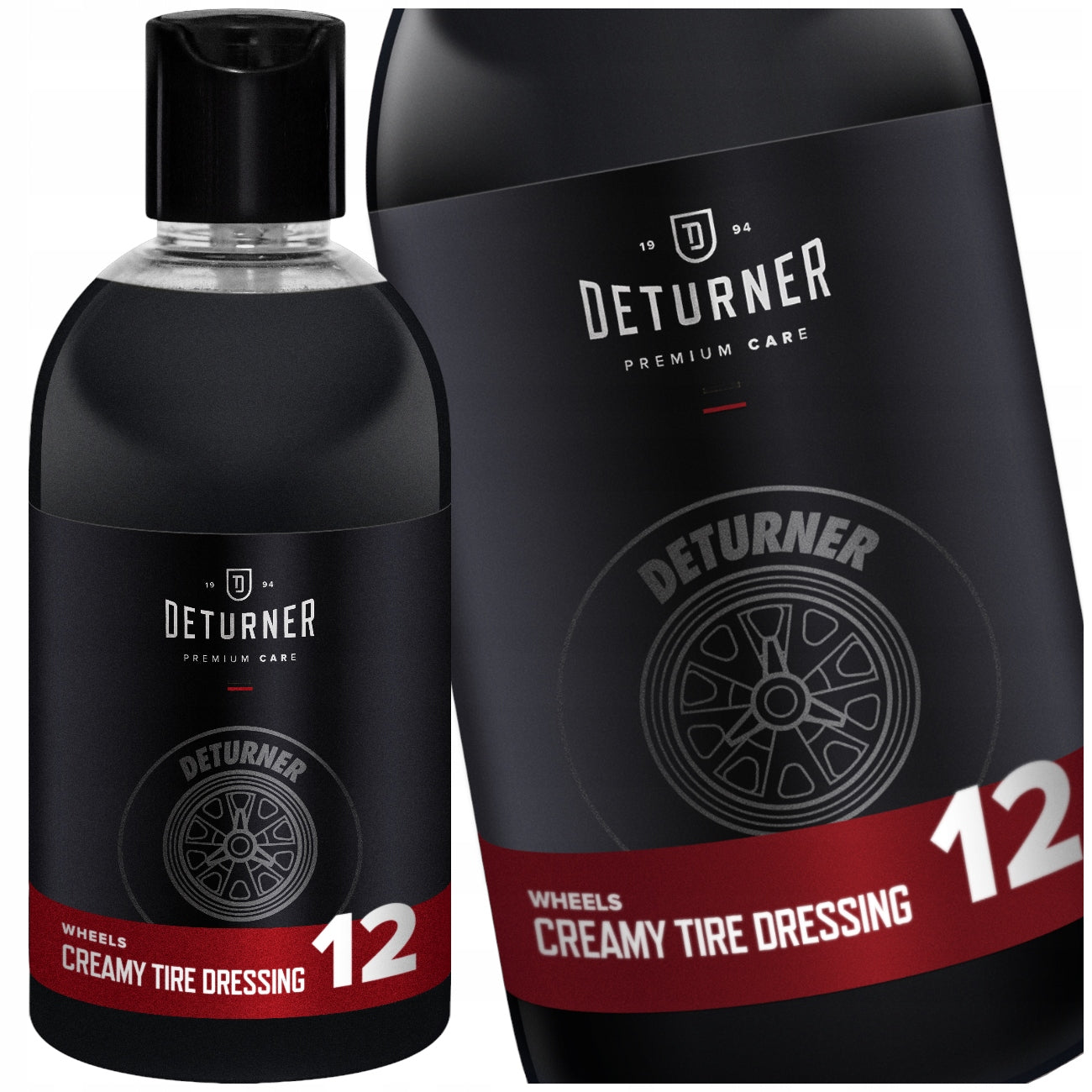 DETURNER CREAMY TIRE DRESSING TIRE BLACK FOR TIRES PLASTICS WITH QUARTZ SIO2