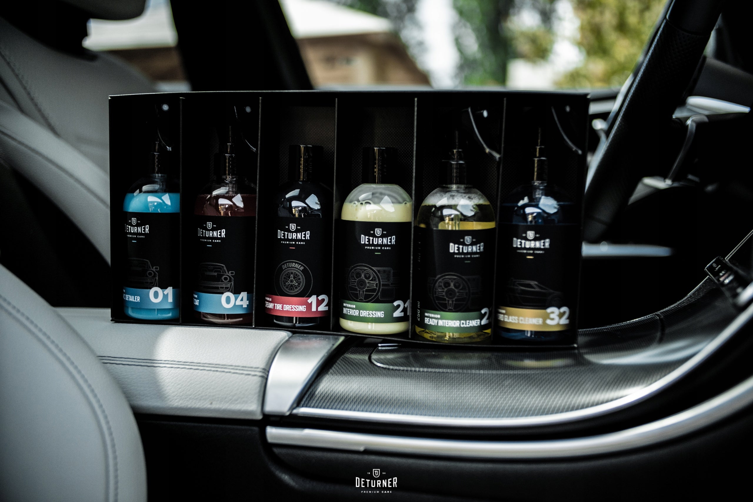 DETURNER DETAILING SET OF 6 CAR CARE COSMETICS FOR GIFT Packaging status original