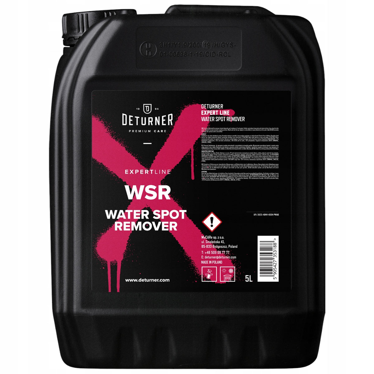 DETURNER EXPERT LINE WSR WATER SPOT REMOVER FOR REMOVING MINERAL DEPOSITS