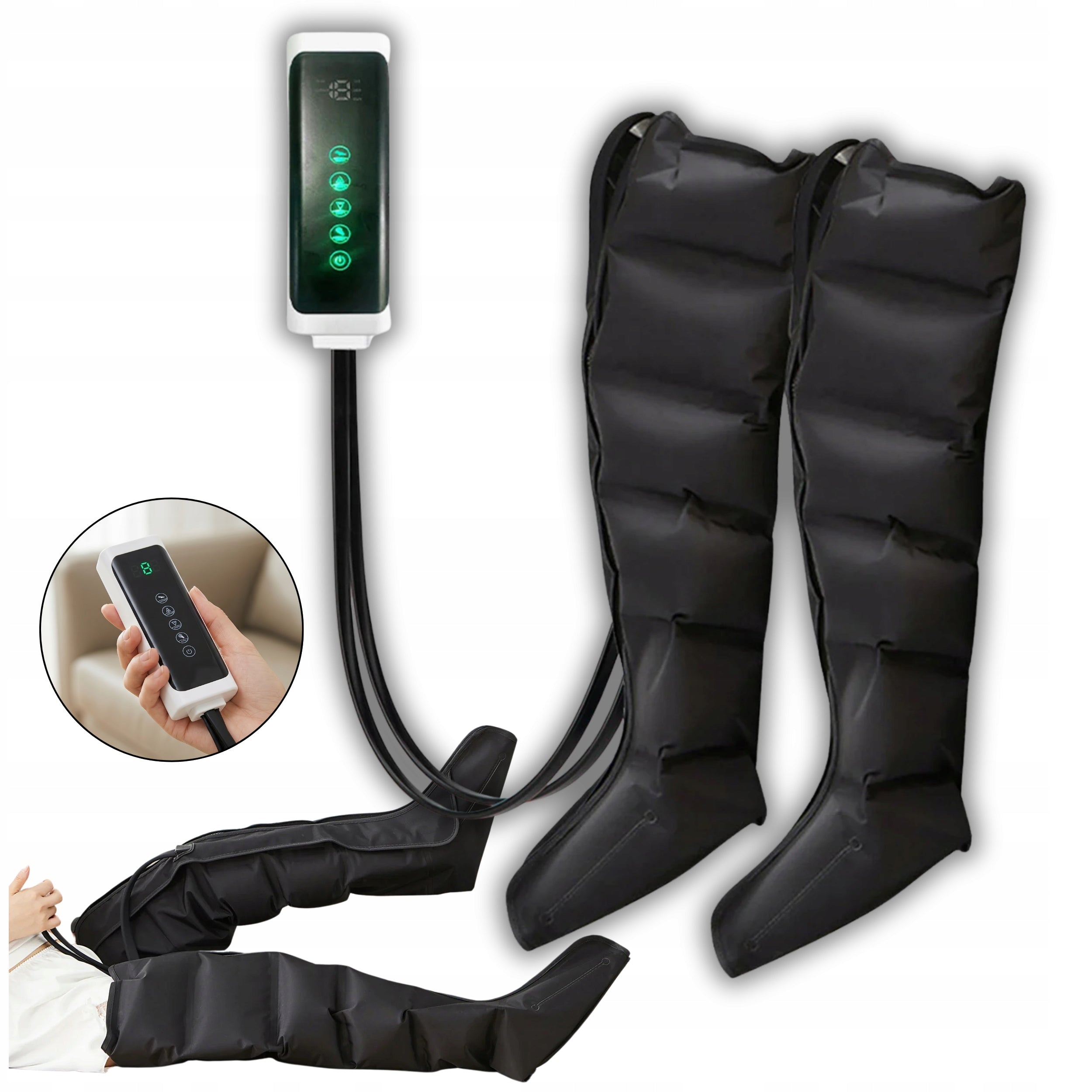 DEVICE APPARATUS FOR LYMPHATIC DRAINAGE COMPRESSION MASSAGE PRESOTHERAPY
