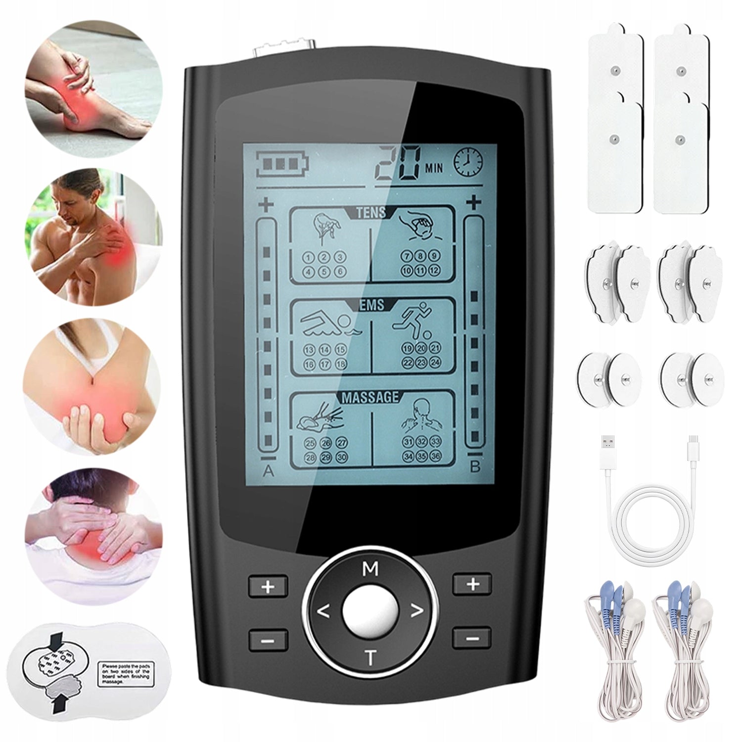 DEVICE FOR RE-TRAINING PROGRAMS 36 INTENSITY LEVELS