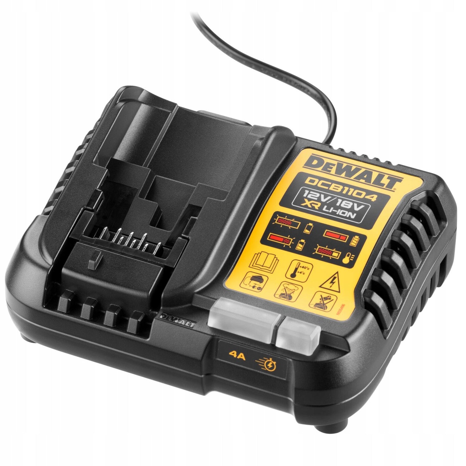 DEWALT 12V/18V 4A XR fast charger for 230V DCB1104 battery Brand DeWalt