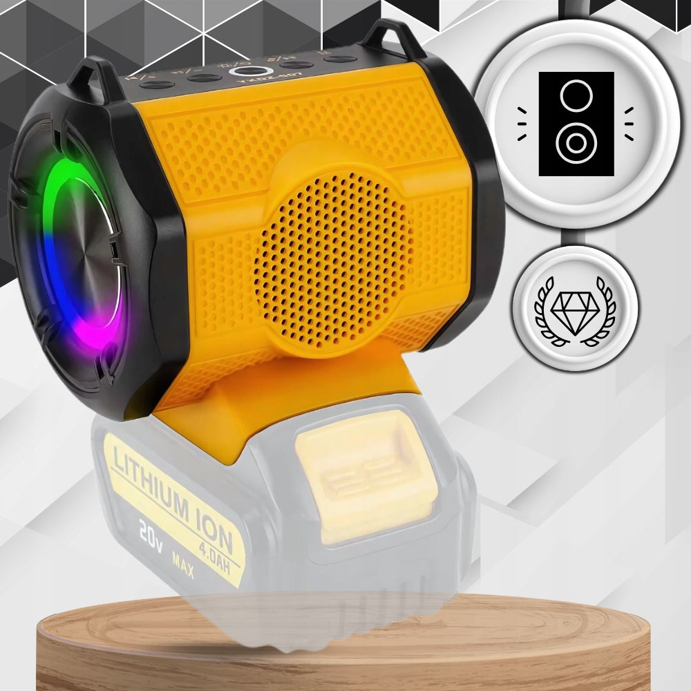 DEWALT BLUETOOTH BATTERY SPEAKER 18V 20V BATTERY FOR BUILDING STRONG Brand no brand
