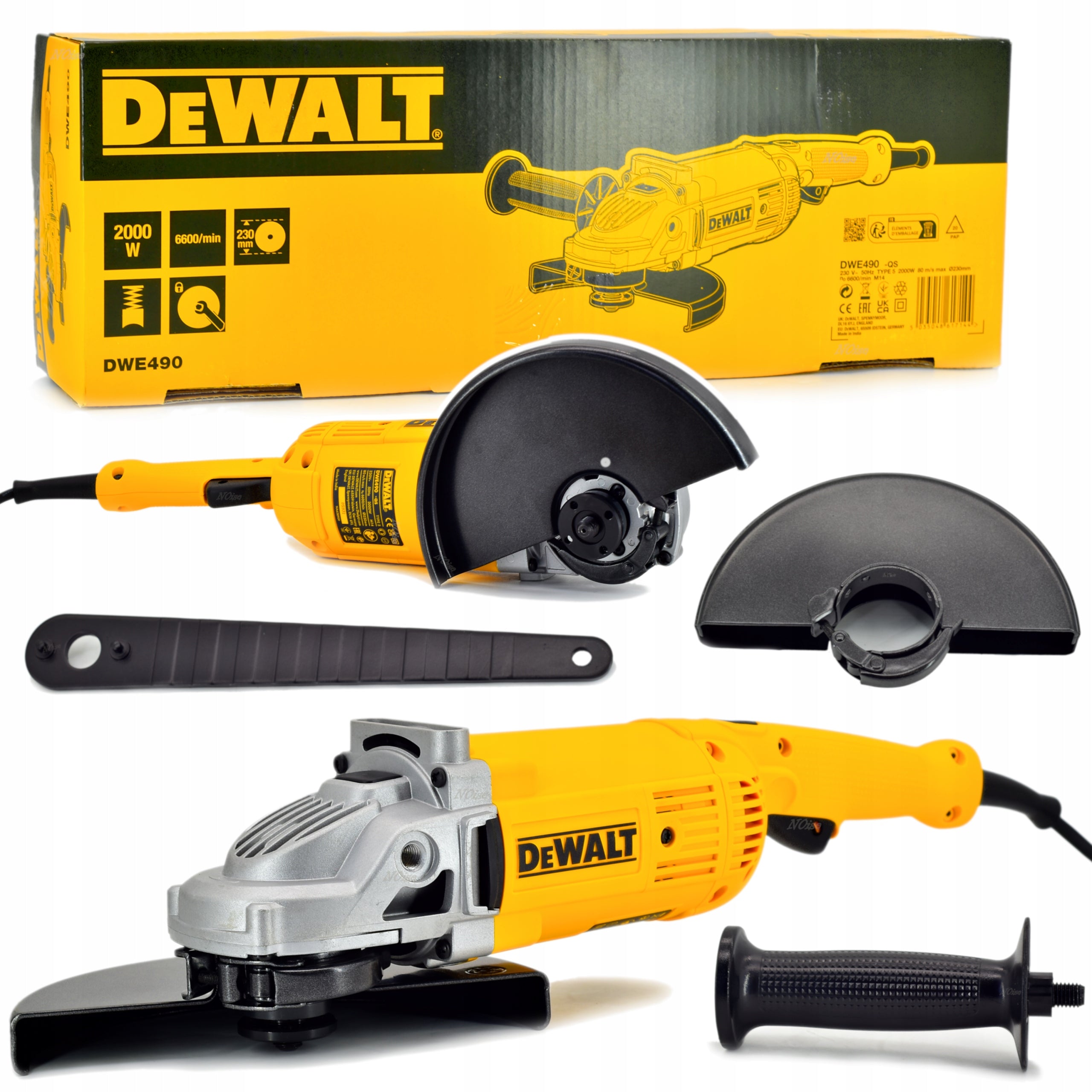 DEWALT DWE490 Angle grinder large flex 230mm M14 2000W