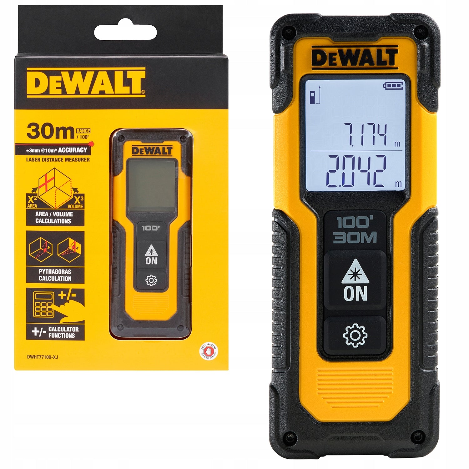 DEWALT DWHT77100-XJ Laser Rangefinder 30m