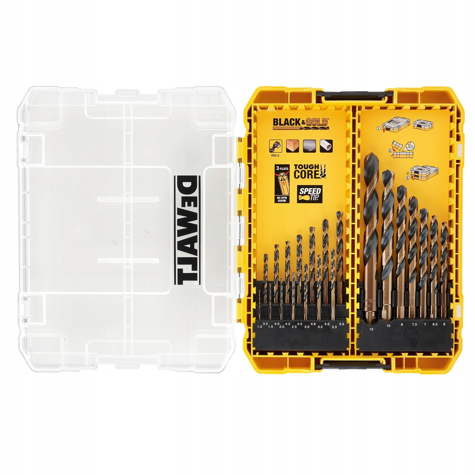 DEWALT METAL DRILL BIT SET 21pcs TOUGHCASE EAN (GTIN) 5054905247072