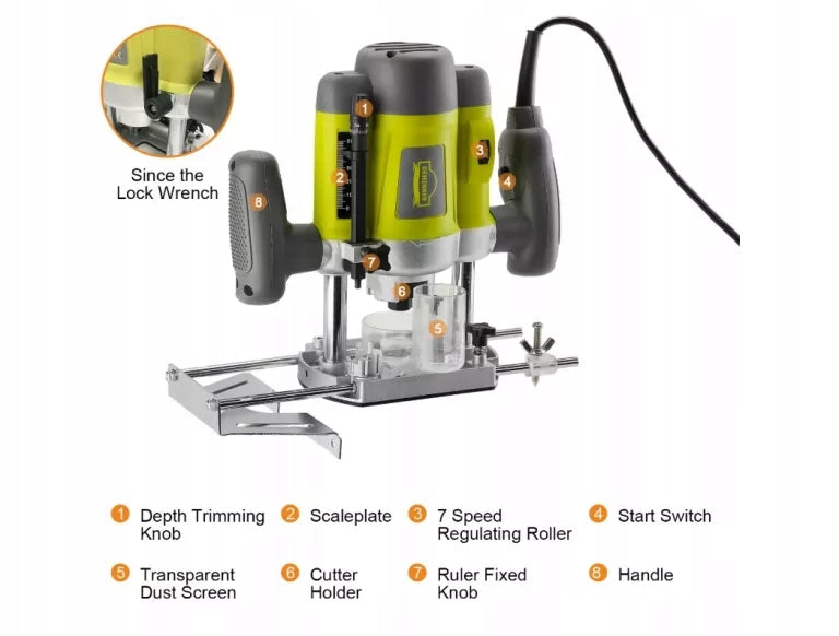 DEWINNER DE-682BMC WOOD MILLING MACHINE 240 V DE-60082 Brand DEWINNER