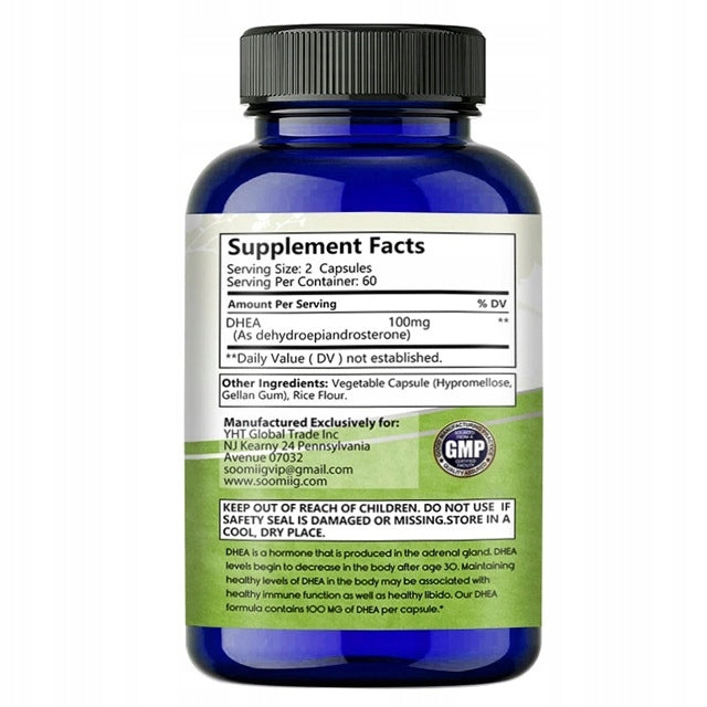 DHEA 100 mg – supports brain and immune system health – 120 capsules Medical device no