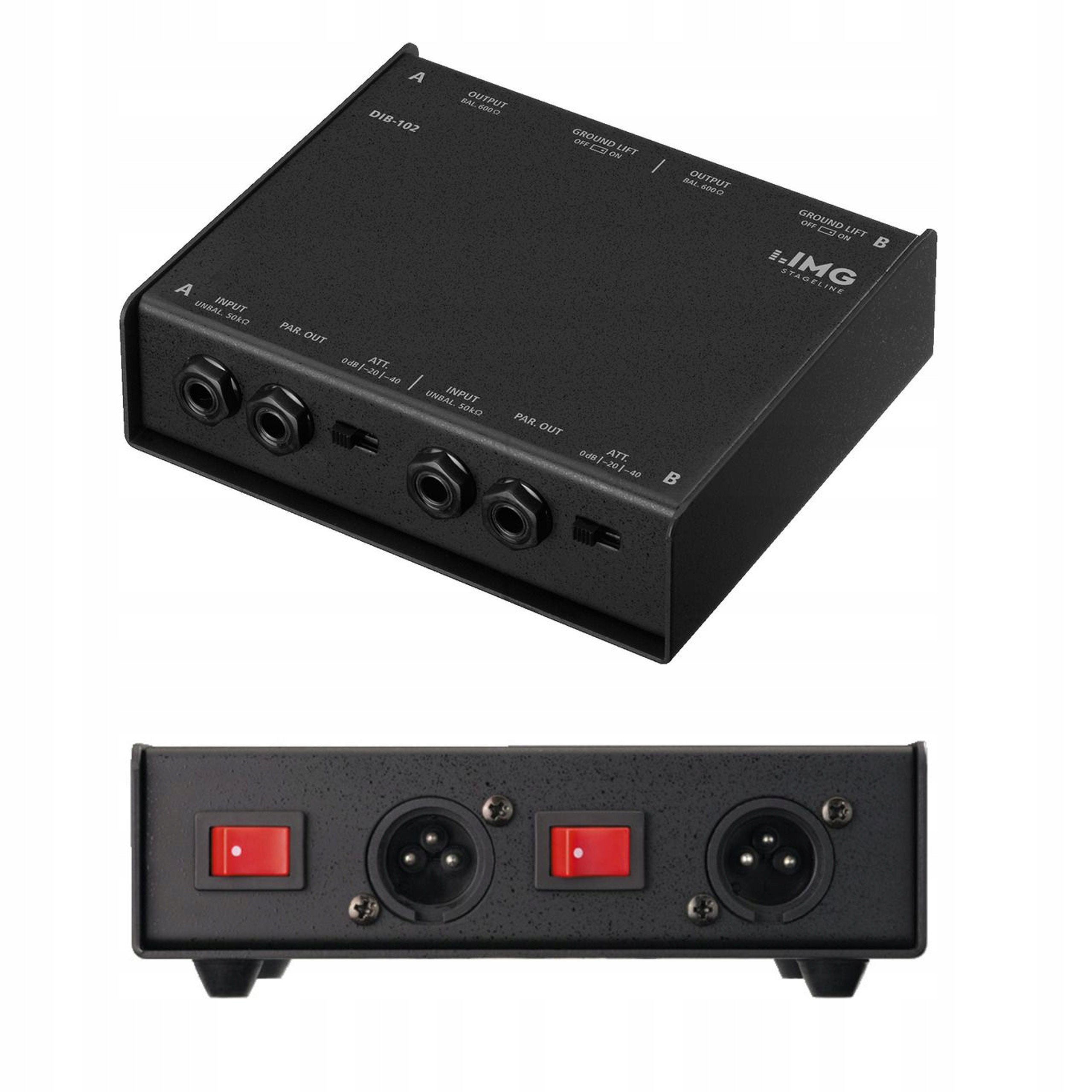 Audio filtras - DI BOX Stageline DIB-102 (stereo)