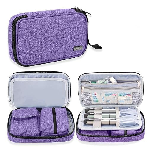 DIABETIC BAG FOR GLUCOSE METER DIABETES ACCESSORIES GREY FOR HOME Medical device no