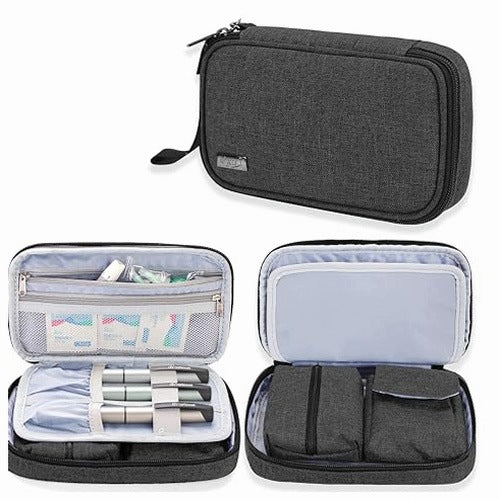DIABETIC BAG FOR GLUCOSE METERS ACCESSORIES BLACK for home gift