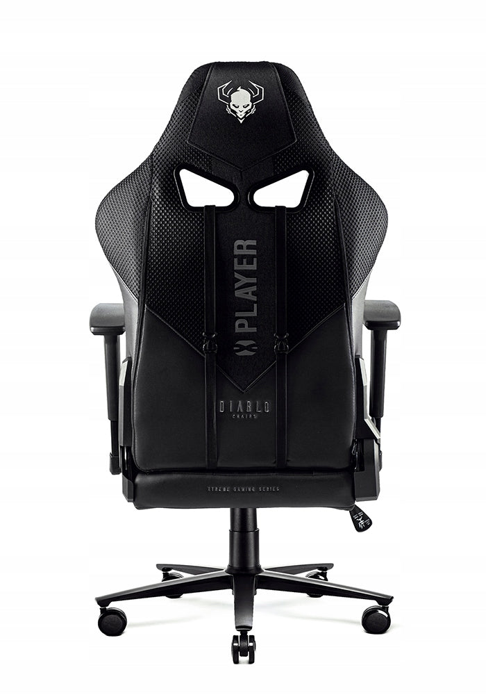 DIABLO X-Player 2.0 Normal Size Gaming Chair: Black & Black Furniture height 134 cm