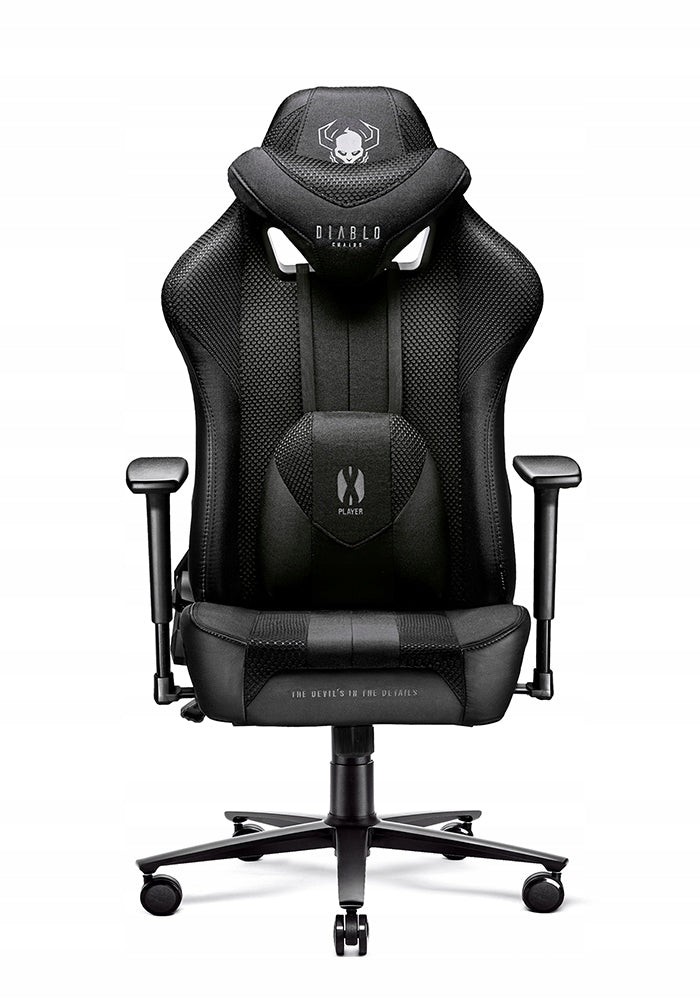 DIABLO X-Player 2.0 Normal Size Gaming Chair: Black & Black Manufacturer code X-Player 2.0