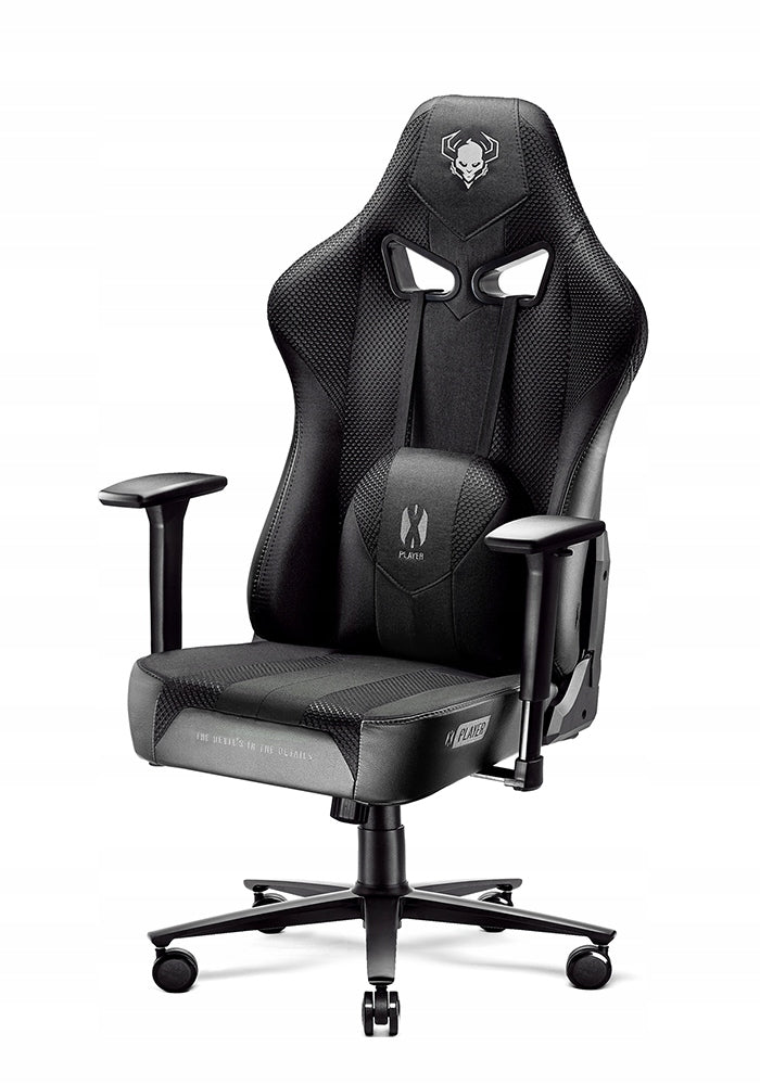 DIABLO X-Player 2.0 Normal Size Gaming Chair: Black & Black Model X-Player 2.0