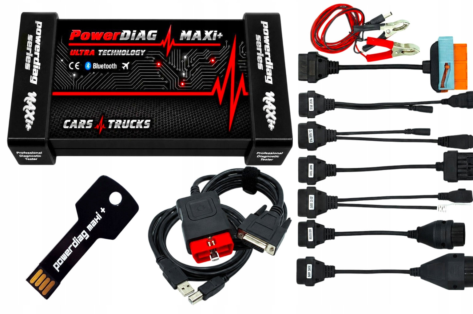 DIAGNOSTIC COMPUTER POWERDIAG MAXI+ ULTRA DELIVERY + 8 PERSONAL CABLES PL