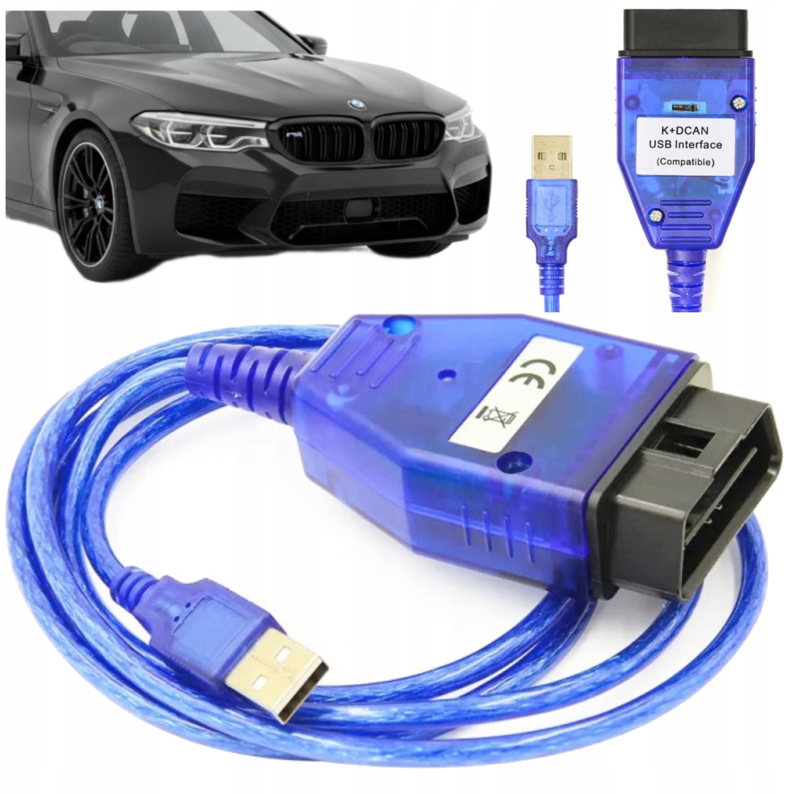DIAGNOSTIC CONNECTOR K+DCAN OBD2 INPA ISTA FOR BMW E60 E90 E65 INTERFACE