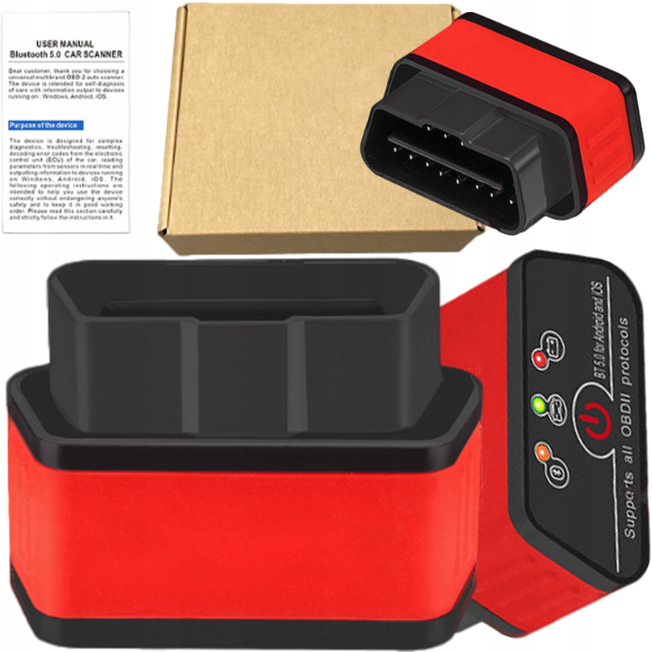 DIAGNOSTIC INTERFACE ELM327 OBD2 Android/iOS Bluetooth 5.0