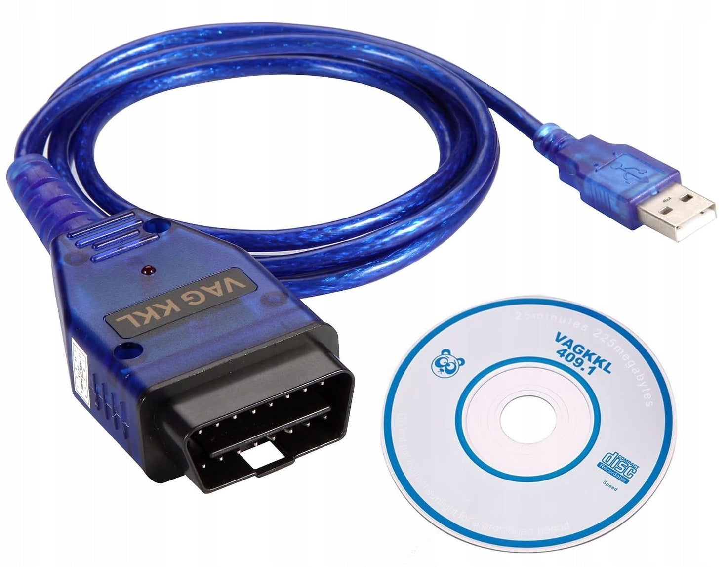 DIAGNOSTIC INTERFACE KKL VAG VW AUDI SKODA + CD Brand Anytech