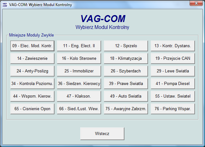 DIAGNOSTIC INTERFACE KKL VAG VW AUDI SKODA SEAT FTDI232 VAGCOM POLISHVAG Manufacturer code KKLPL