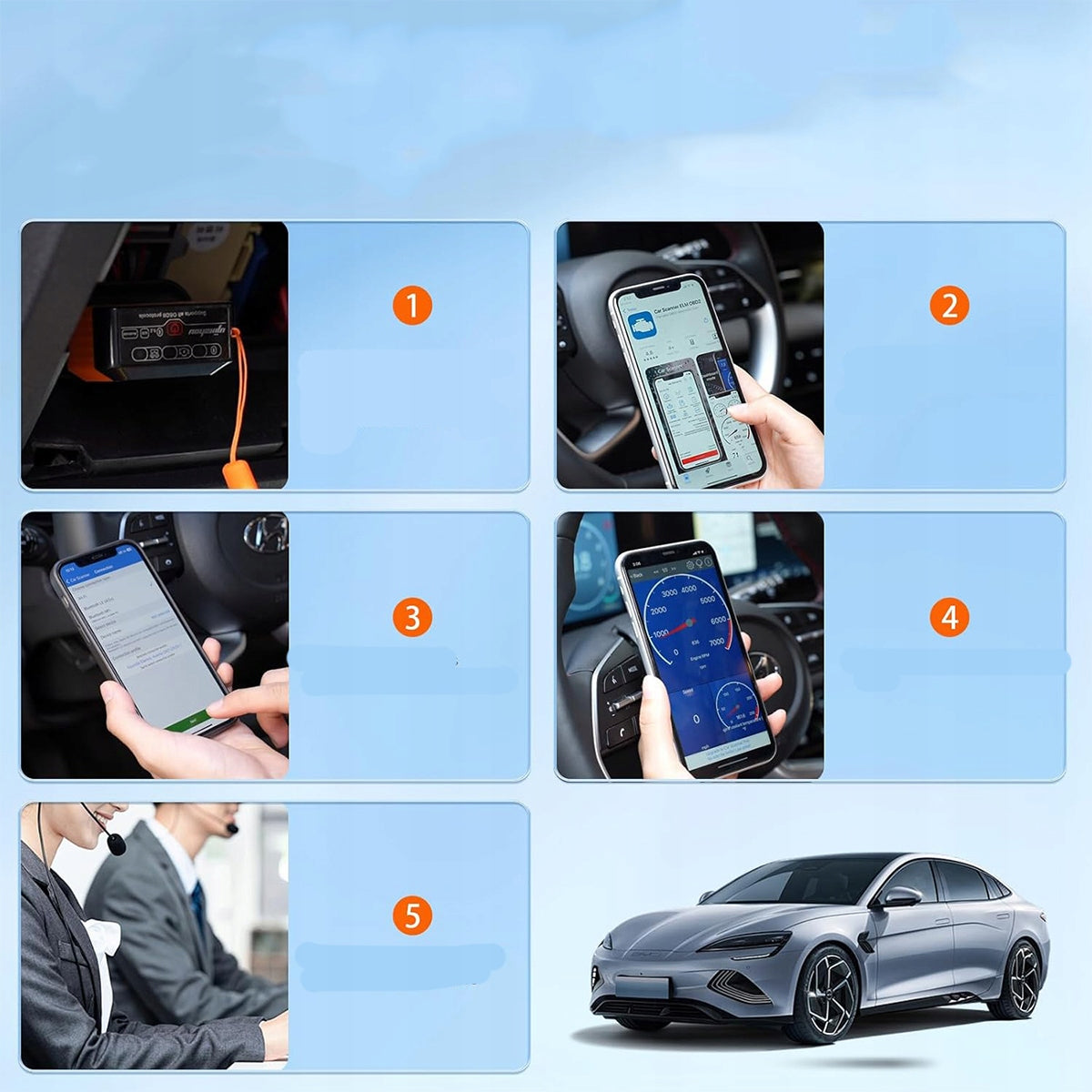 DIAGNOSTIC INTERFACE KW905 OBD2 BLUETOOTH 5.0 TESTER Brand no brand