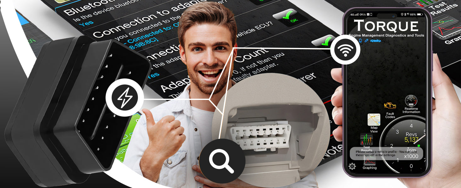 DIAGNOSTIC INTERFACE OBD2 TESTER PL BLUETOOTH Polish ERROR ERASURE Brand RETOO