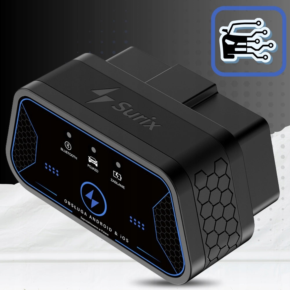 DIAGNOSTIC INTERFACE TESTER ELM327 OBD2 BLUETOOTH iOS ANDROID Polish Manufacturer code XR2