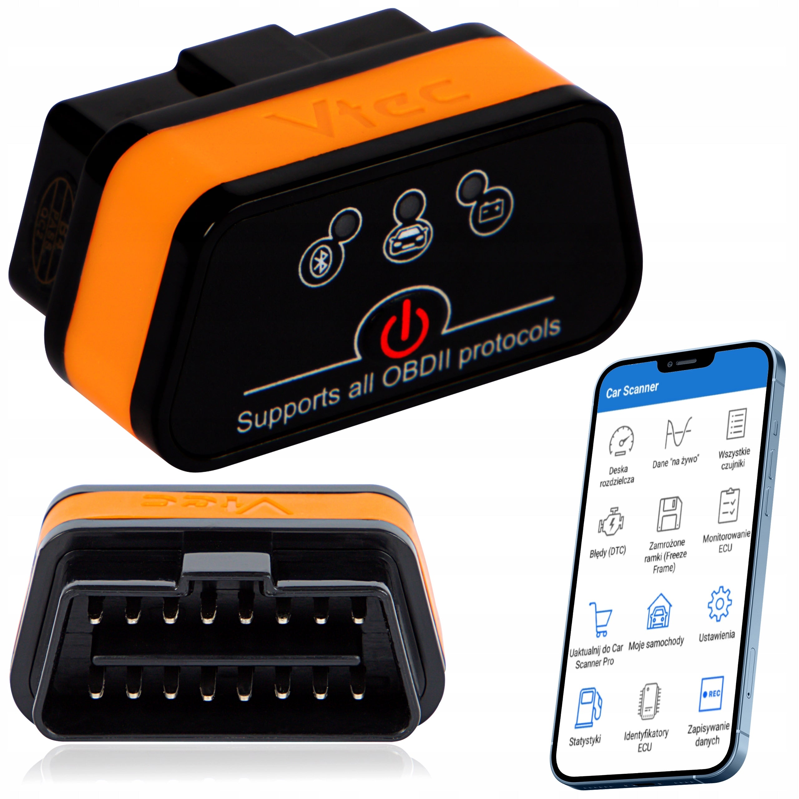 DIAGNOSTIC INTERFACE XTREME SCANNER OBD2 ELM327 BLUETOOTH 4.0 ANDROID IOS