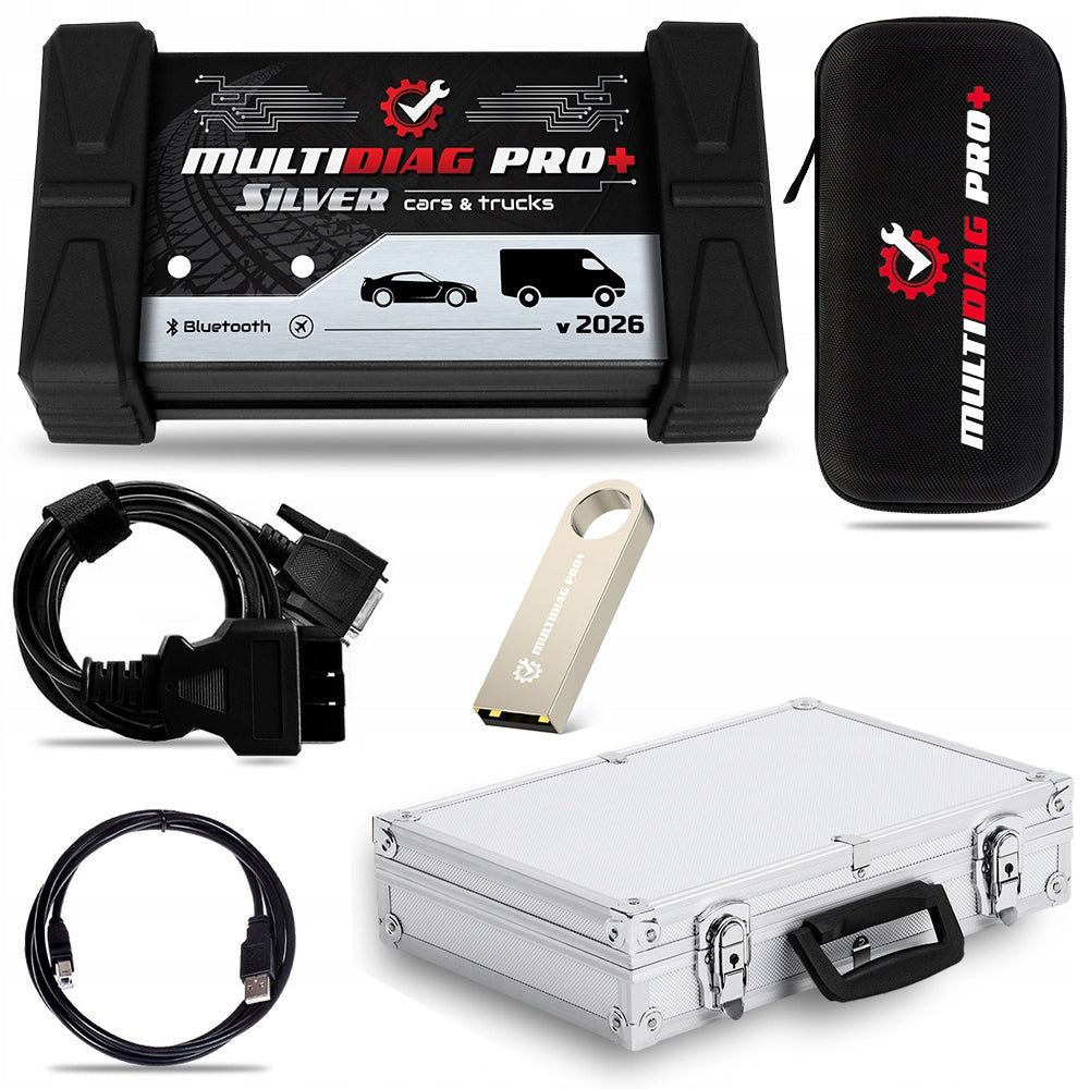 DIAGNOSTIC SCANNER OBD2 ALL CAR BRANDS MULTIDIAG PRO+ SILVER