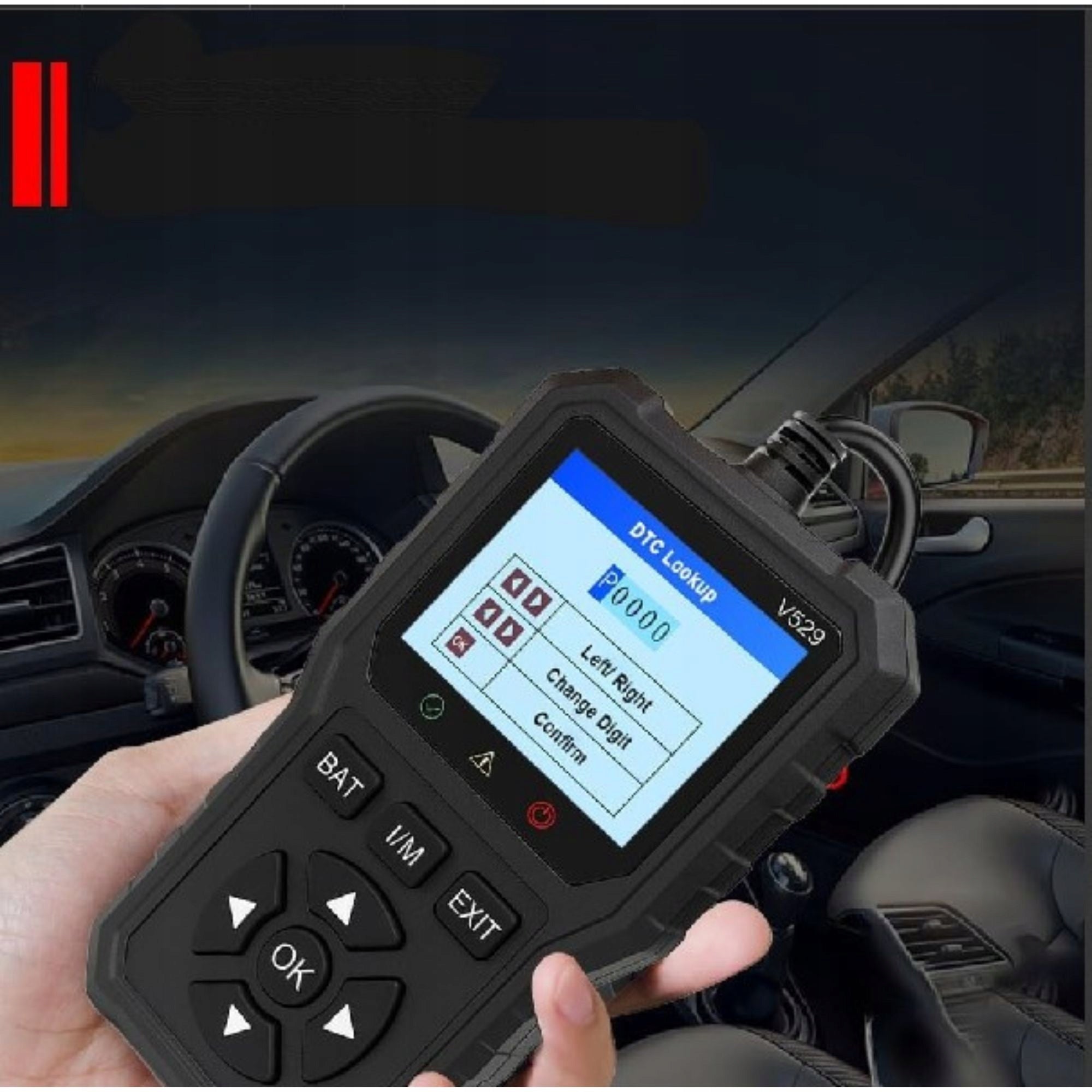 DIAGNOSTIC SCANNER OBD2 CAR TESTER ERASURE ERRORS Brand no brand
