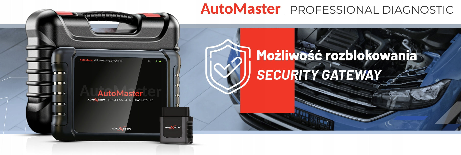 DIAGNOSTIC TESTER AUTOXSCAN RS809BT PRO Polish 2 YEARS UPDATE Brand AutoXscan