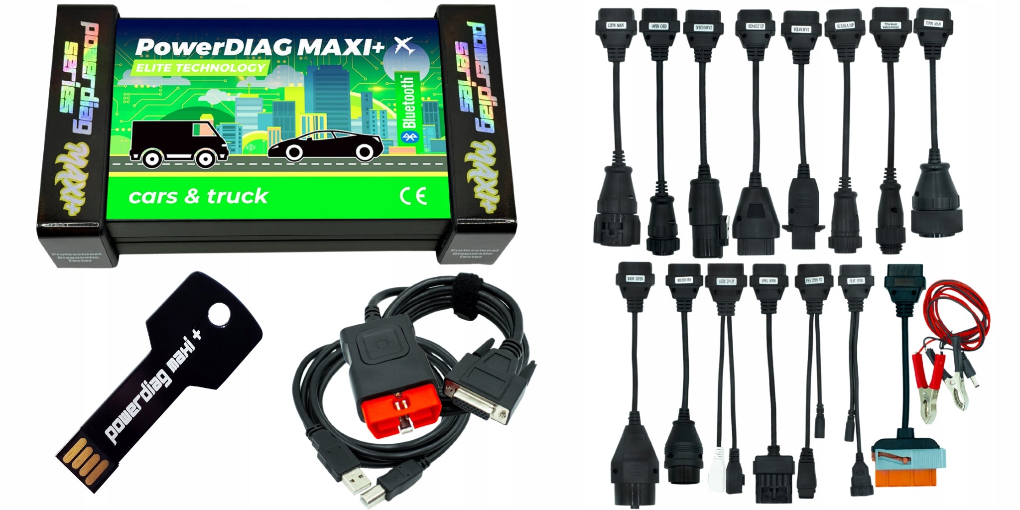DIAGNOSTIC TESTER ELITE 2026 PL +16 BULK CABLES TRUCK PL