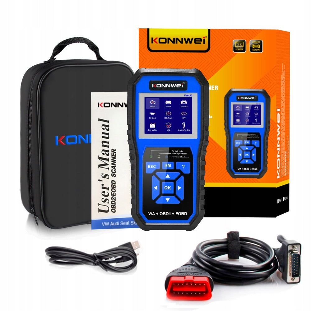 DIAGNOSTIC TESTER INTERFACE OBD2 SCANNER VAG UNIVERSAL KONNWEI KW450