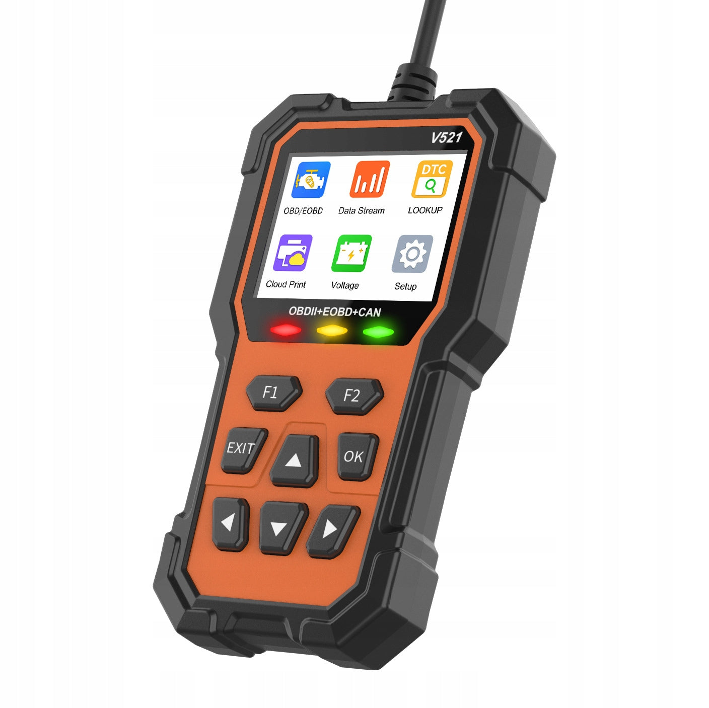 DIAGNOSTIC TESTER OBD INTERFACE ERROR SCANNER Polish Batteries included no