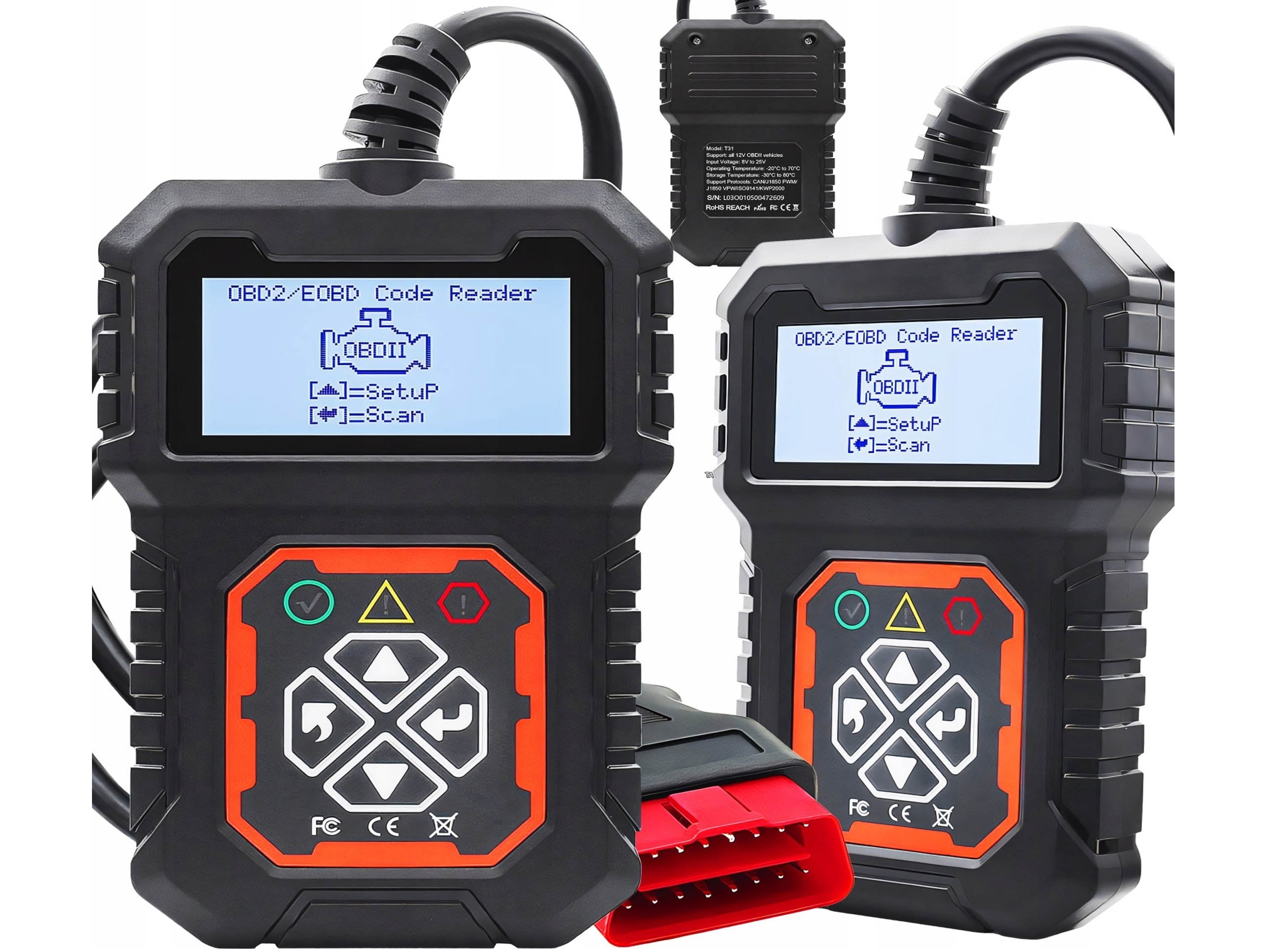 DIAGNOSTIC TESTER OBD2 INTERFACE SCANNER ERROR ERASURE POLISH MENU