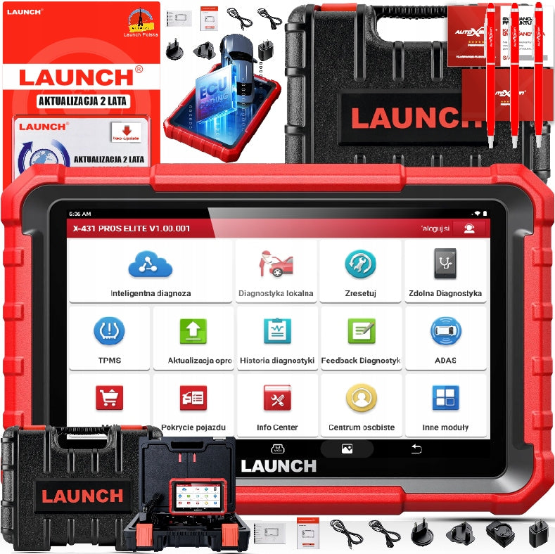 DIAGNOSTIC TESTER7CZNY LAUNCH PROS ELITE NEW X-431 Polish LANGUAGE AND 10 CANFD Brand Launch