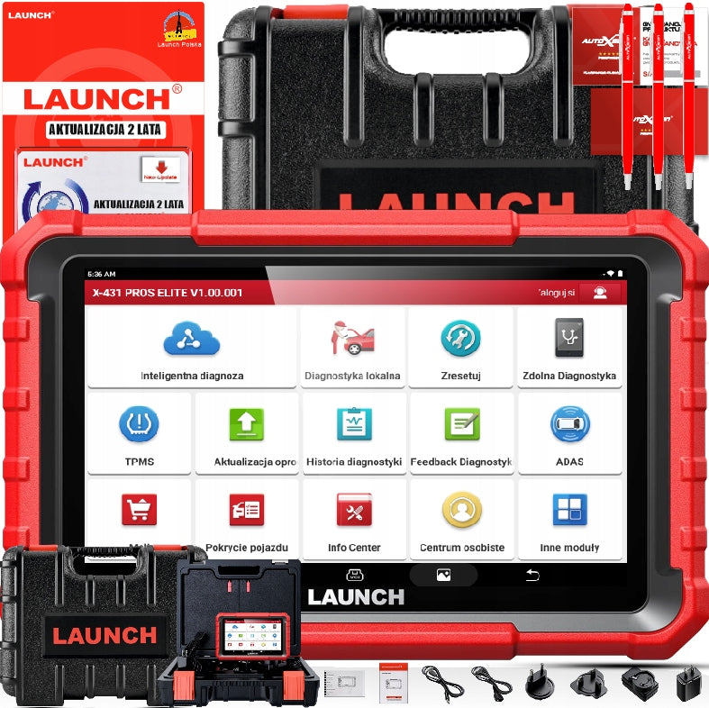 DIAGNOSTIC TESTER7CZNY LAUNCH PROS ELITE NEW X-431 Polish LANGUAGE AND 10 CANFD Manufacturer code X431 PRO ELITE