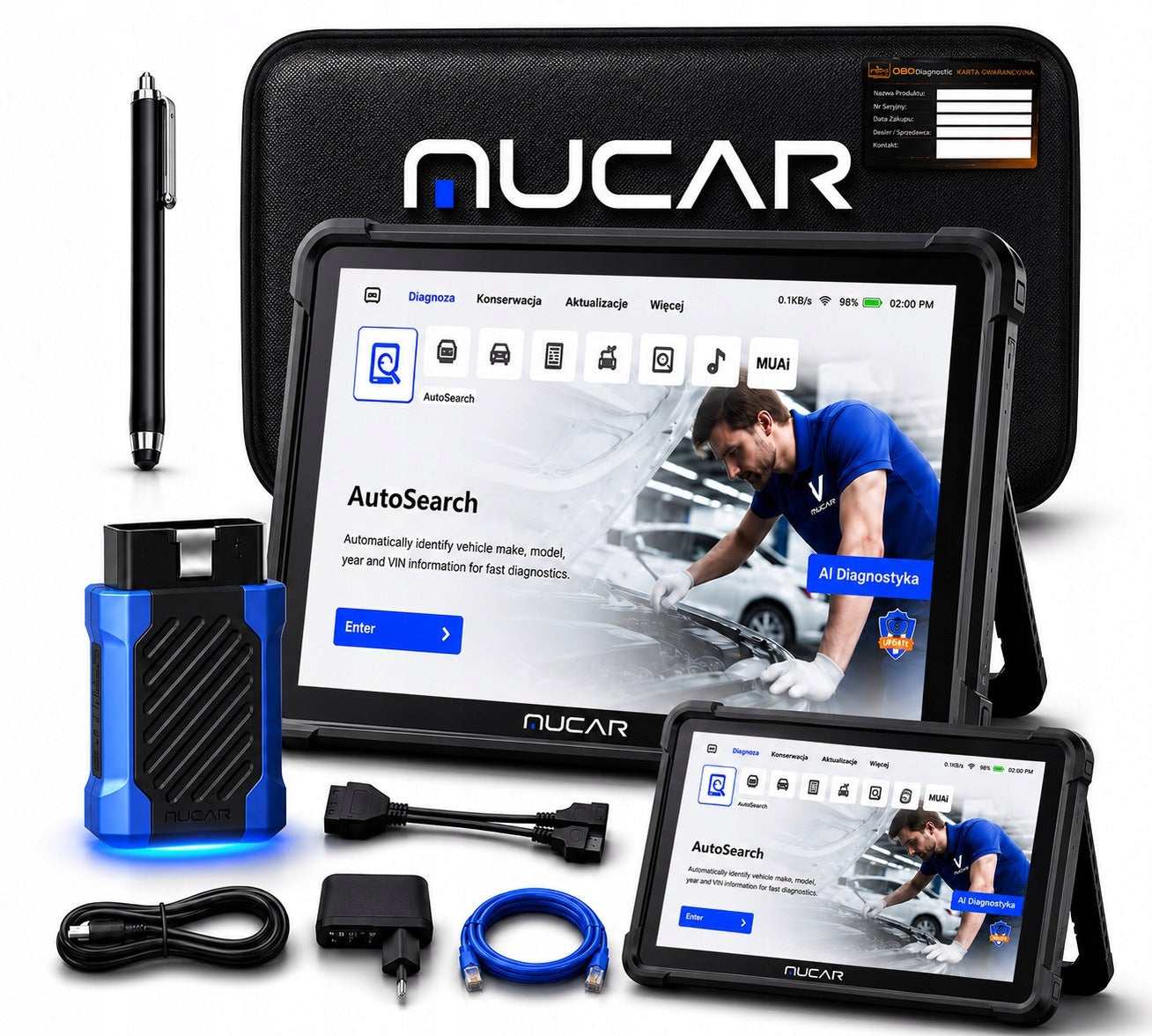 DIAGNOSTIC TESTR MUCAR 892BT KIT FREE UPDATES ASYSTEN AI Manufacturer code MUCAR 892BT KIT